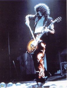 Jimmy Page Jimmy Page in velvet dragon-print pants