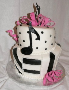 music note bday cake 